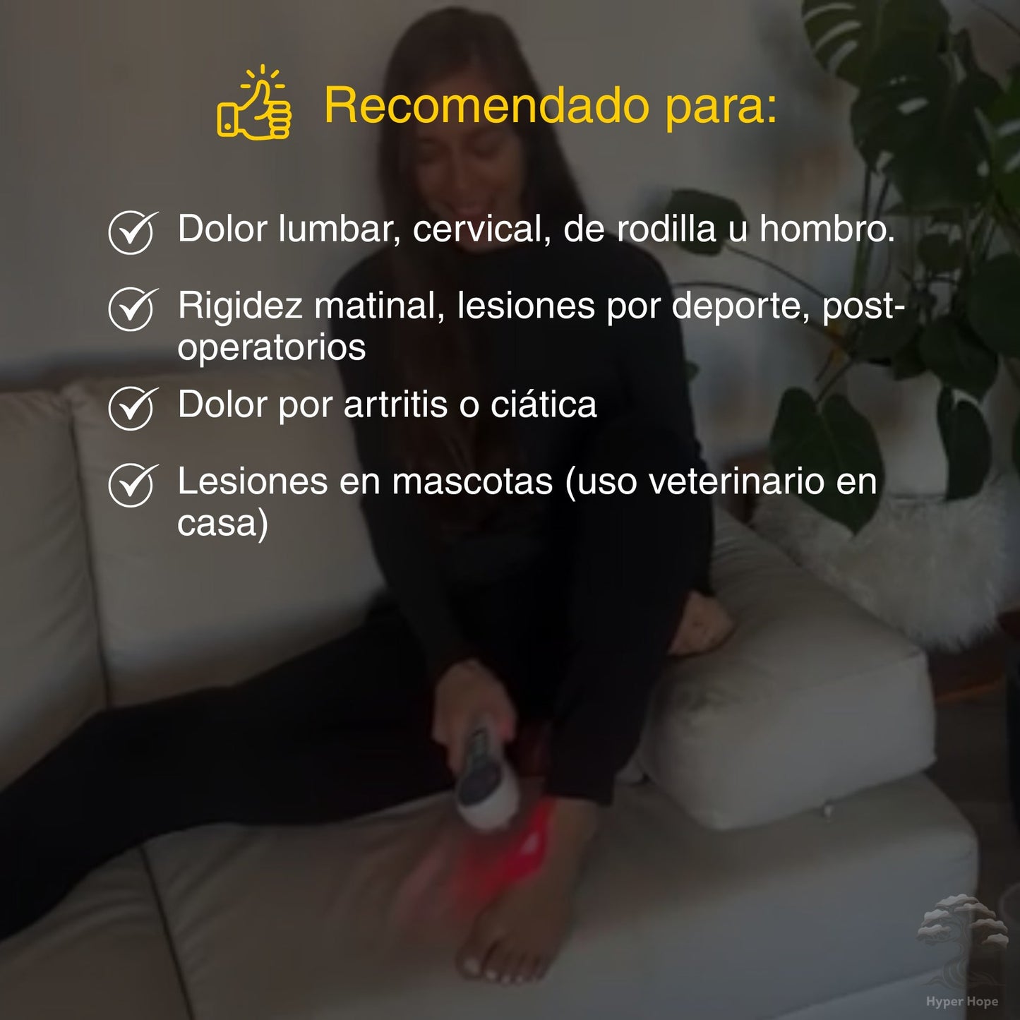 Dispositivo de Terapia Láser Frío Luz Roja Infrarroja Portátil, 650 nm y 808nm, para el Dolor Muscular y Articular